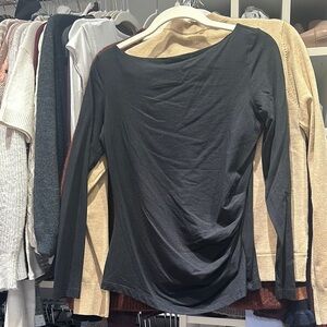 Elegant Black Long Sleeve Top